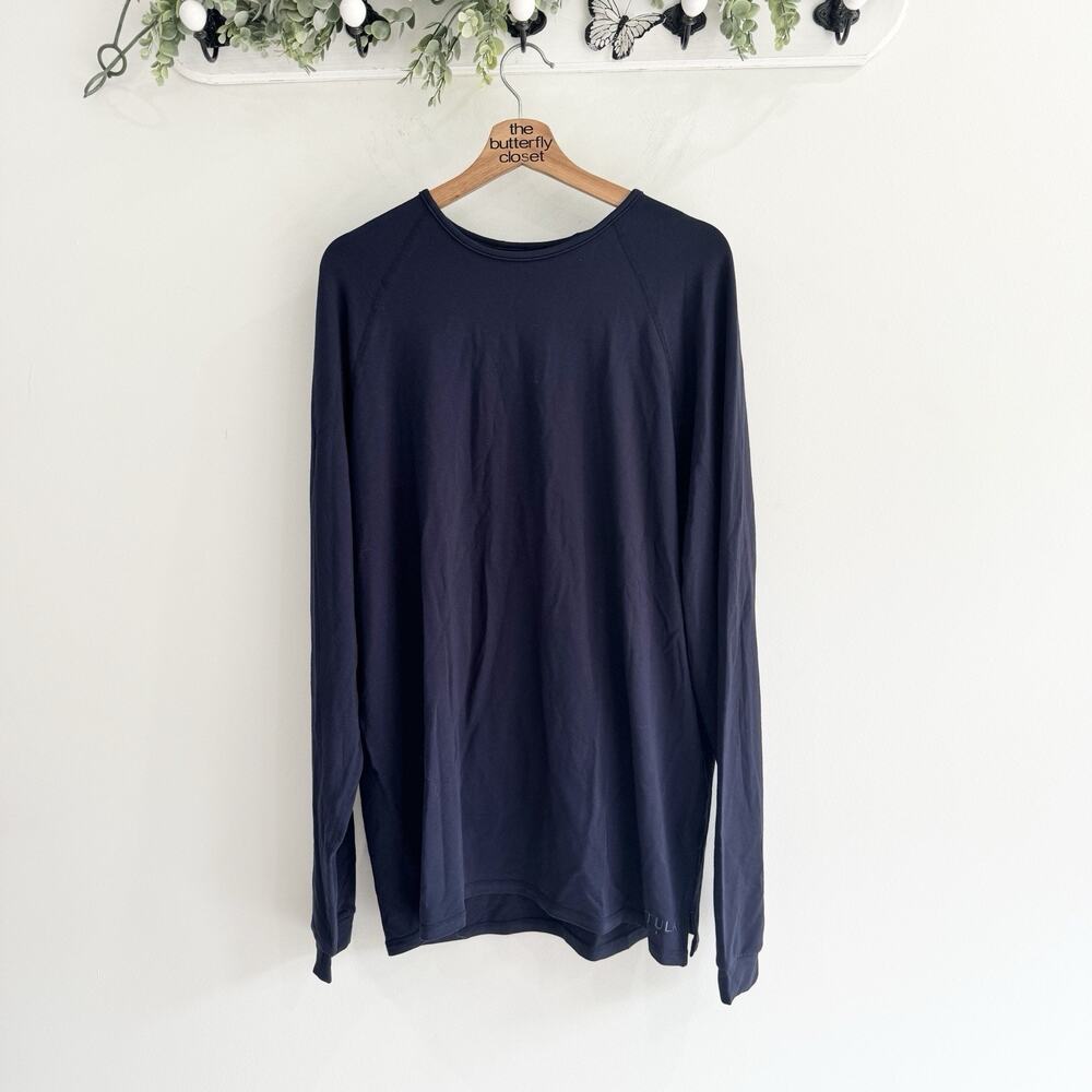 Men’s P’tula Navy Long Sleeve Athletic Shirt AS